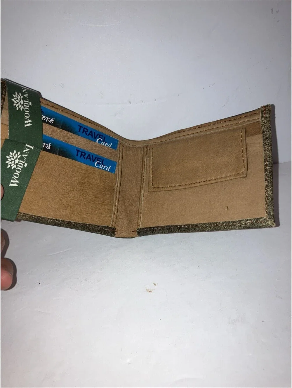 Custom KISS Leather Bi Fold Woodland Brown Wallet NEW